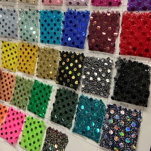 Confetti Polka Dot Mirror small dot sequin light weight mesh fabric BY THE YARD 45&quot; Wide