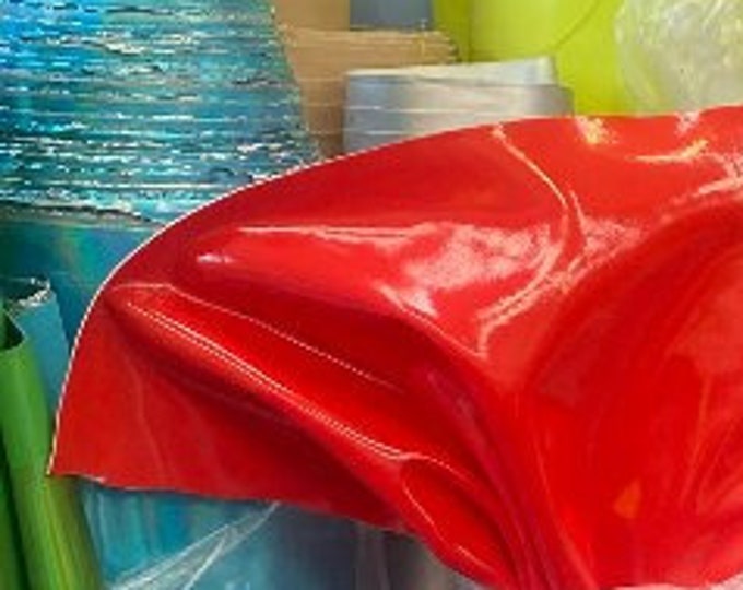 Stretch Luxury Latex shiny vinyl 4-way 58/60” Sold by the