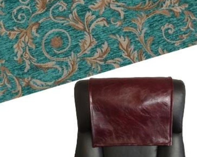 Marina chenille leaf 14x30 Sofa, Loveseat, Chaise, Theater Seat, Chair Caps, Headrest Pad, Recliner Head Cover, Furniture Protector
