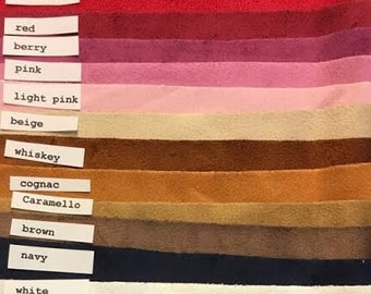 Stretch Faux Suede Polyester Spandex Apparel Clothing Cosplay Costume Fabric 58&quot; Wide, BY THE YARD