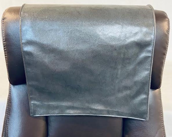 GREY Houston vinyl Sofa Loveseat Theater Seat, Recliner Head Cover, Furniture Protector