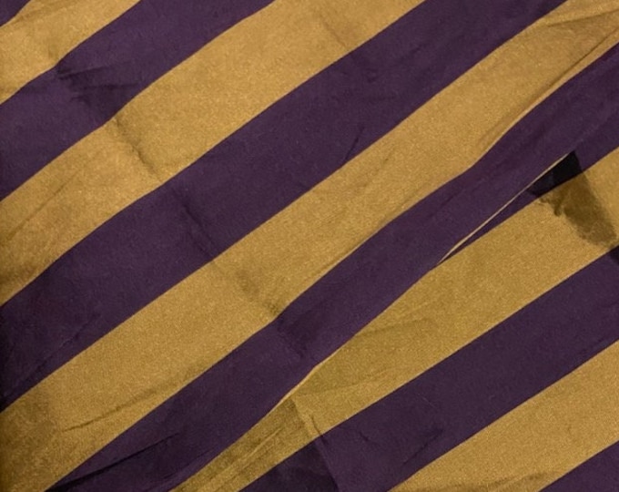 Multicolor stripe rough Taffeta drapery Fabric BY THE YARD 60" wide