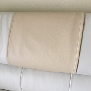 Ivory faux leather vinyl Recliner protector for rips tears damage, sofa love seat headrest armrest couch furniture accessories