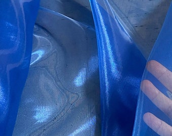 Royal crystal Organza Twinkle sheer fabric polyester 58" wide