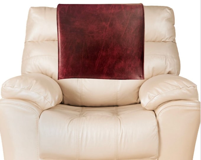 Wine caprice faux leather vinyl protector Sofa, Loveseat, Chaise, Theater Seat, Chair Caps, Headrest Pad, Recliner Head Cover,armrest