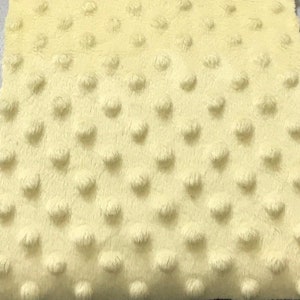 Banana Minky dimple dot soft fabric BY THE YARD 60 &quot; Wide