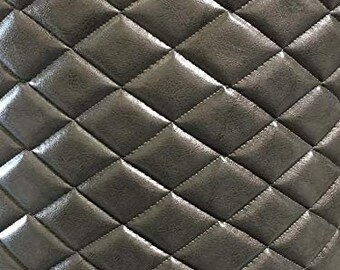 Vinyl Quilted Fabric Foam Upholstery Backing Faux Fake Leather Vinyl Fabrics