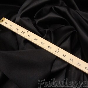 Black Bridal Satin fabric per yard 60” wide