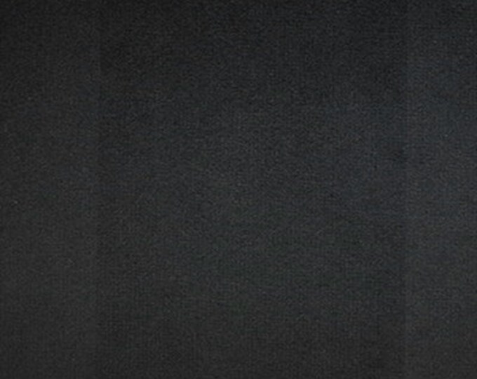 Black Upholstery stain resistant Polyester MIcro Plush Velvet Upholstery fabric by the yard 56" Wide