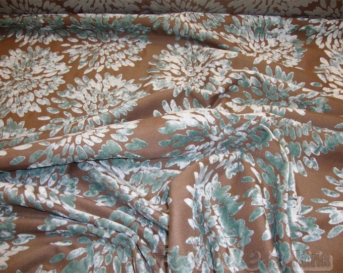 Tiffany Burn Out Floral Burst Pattern Upholstery and Drapery fabric per yard