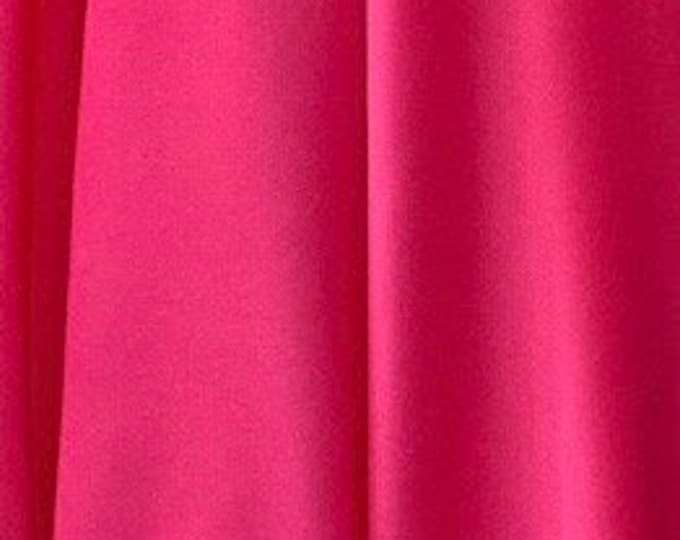 Hot pink interlock 2 way stretch lining fabric, 100% polyester, 60" wide