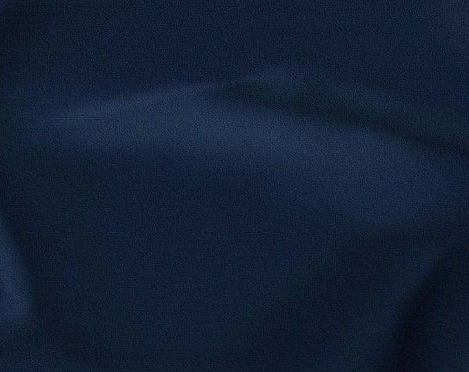 Navy Polyester poplin Fabric By The Yard 58"/60
