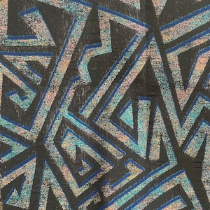 Multi zigzag Jacquard light weight multi purpose fabric by the yard