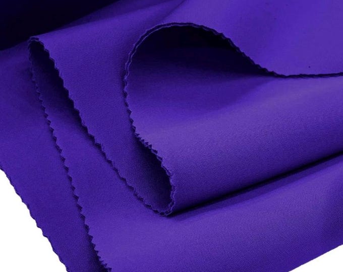 Purple Super Techno Fabric, 2mm Thick, Solid Colors, Sold by The Yard