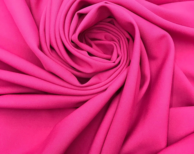 Fuchsia Polyester, poplin tablecloth, linens, Fabric  By The Yard 58"/60