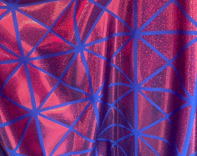 Stretch Magenta mystique diamond Nylon 60” wide