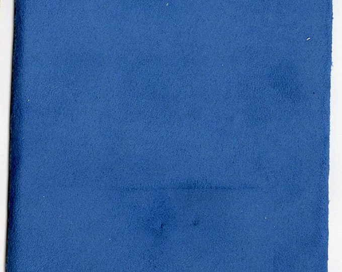 Suede Headlining / Foam Backed Fabric 60" Wide by the yard/ Royal blue