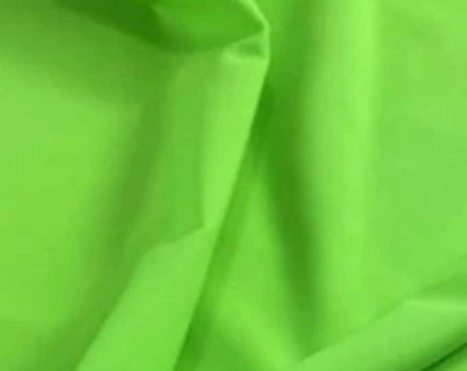 Neon green Shiny Nylon Spandex Fabric 4 Way Stretch 58" Wide