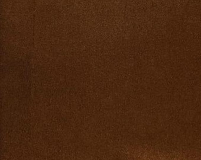 Rust micro faux suede upholstery drapery clothing fabric BY THE YARD 58" Wide No Stretch