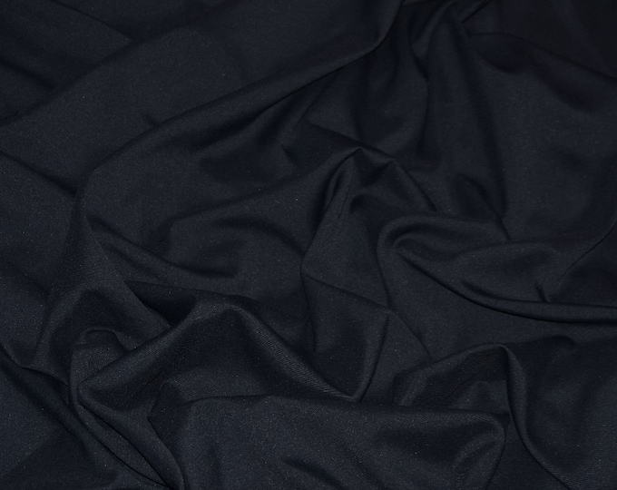 Black Polyester poplin By The Yard 58"/60