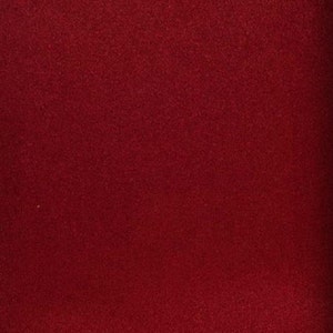 Red micro faux suede upholstery fabric by the yard 58" Wide No Stretch