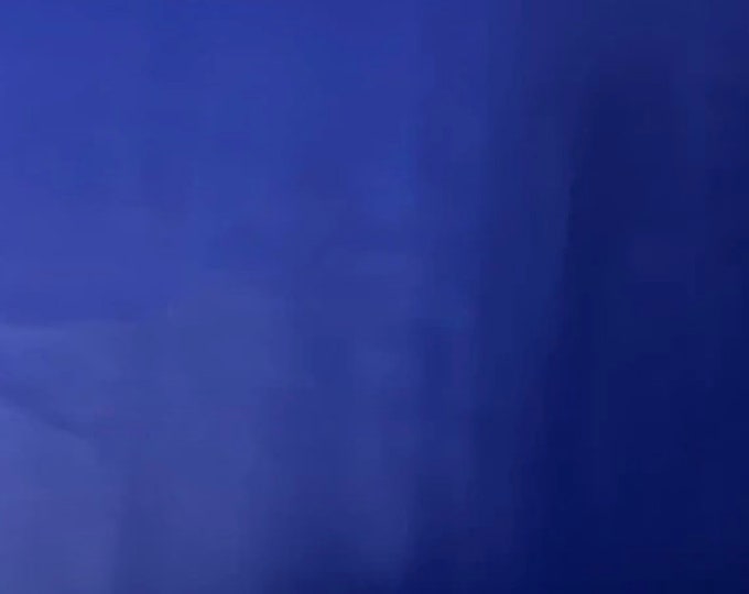 Royal blue Vinyl Faux leather  Soft Skin Faux vinyl upholstery/clothing pvc fabric by the yard 54" Wide