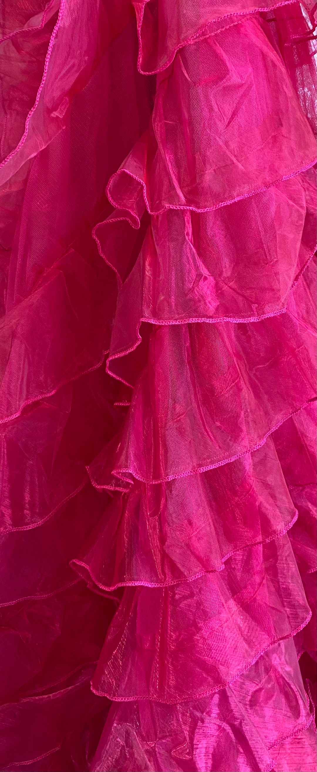 Fuchsia/Blue Organza Checks main image 1