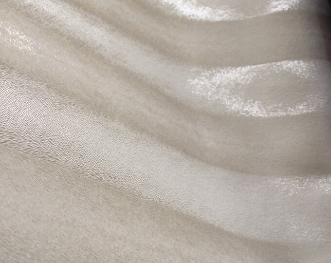 54"wide White stripe animal fur embossed vinyl faux leather upholstery, Restaurant, furniture upholstery, automotive