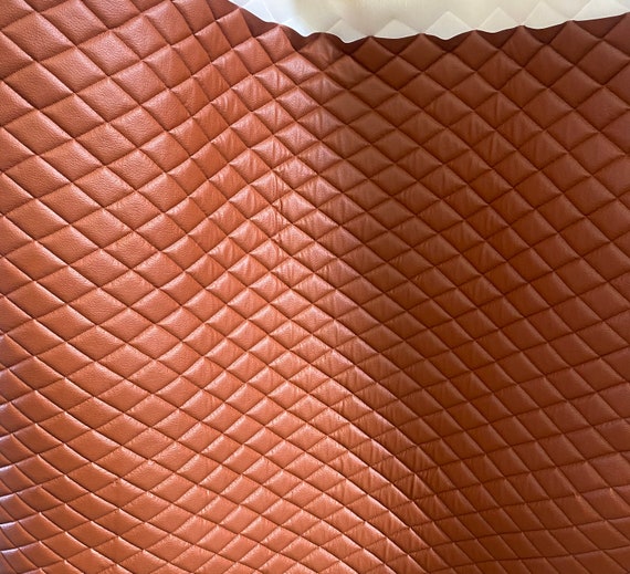 Chocolate Diamond Quilted Faux Leather Vinyl 3/8 Foam Backing 54 Wide Upholstery  Fabric by the Yard – Fabulessfabrics Inc