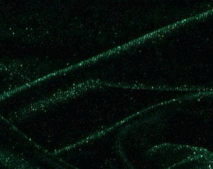 Hunter green Stretch Velvet Fabric By The Yard 58’’ wide
