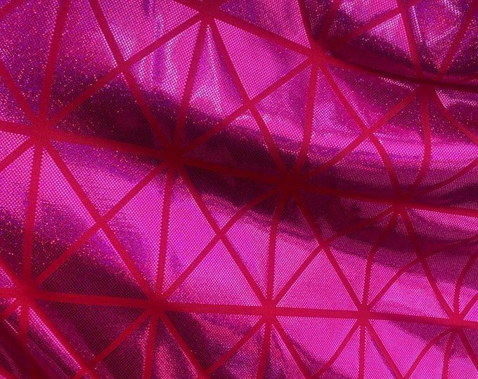Fuchsia  mystique diamond Nylon 4 way stretch 60” wide