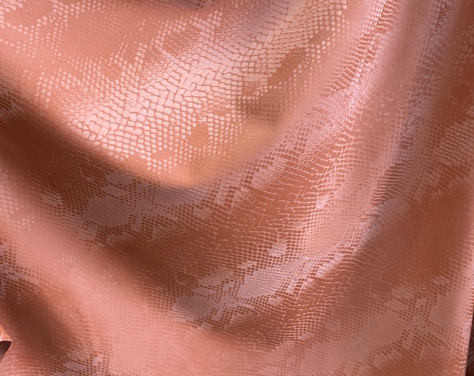 Rust matte stretch vinyl fabric costumes, leggings, clothing  Sold by the Yard.