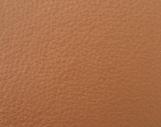Viny Champion Tan upholstery Leather fabric per yard ROLLED