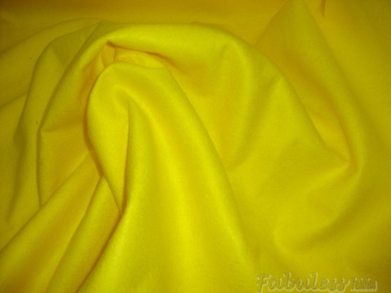 Felt Yellow Fabric