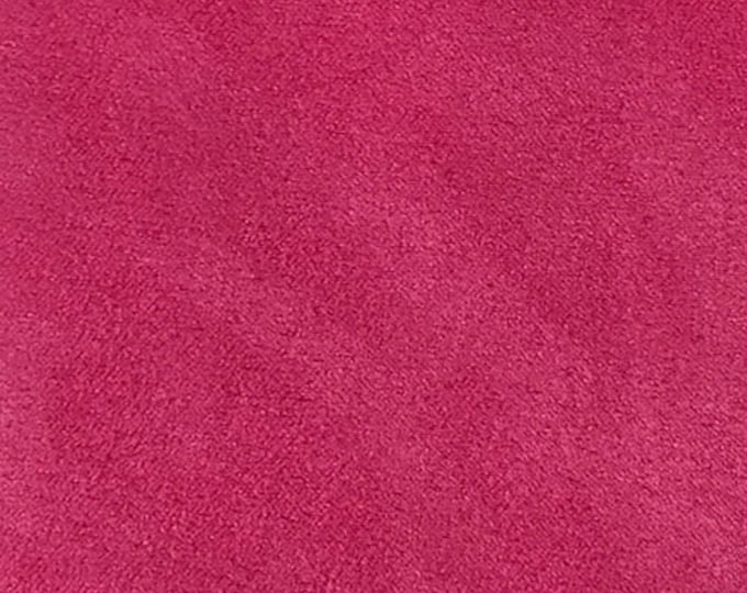Fuchia Light Weight Faux Suede WITH NO BACKING. Breathable comfortable For All Light  Upholstery Jobs Fashion accessories