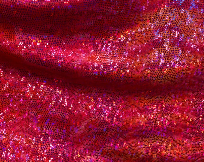 Pink mystique tiger spandex 4 way stretch 60" wide