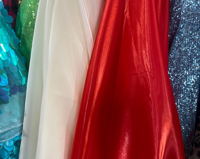 Shimmer Liquid Chiffon Fabric Iridescent Sold By the yard