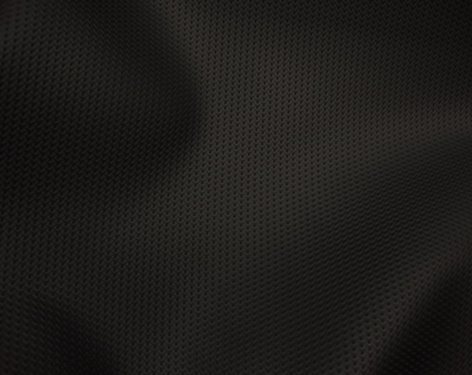 Vinyl faux  Black Diamond semi Perforated upholstery marine grade fabric by yard