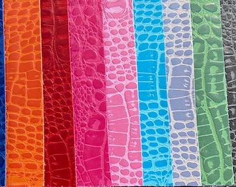 faux leather Marine grade UV resistance waterproof Crocodile Fabric