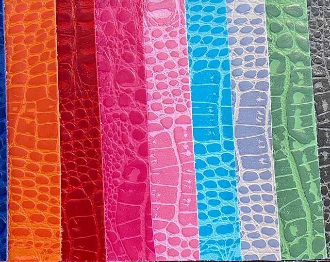 faux leather Marine grade UV resistance waterproof Crocodile Fabric