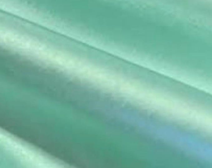 Mint Bridal Satin Fabric by the Yard – Smooth Lustrous Dressmaking Material (60" Wide)