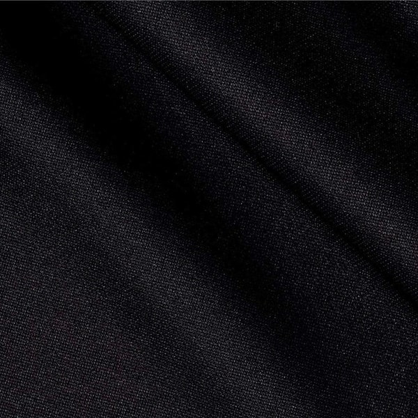 Black  59/60" Wide 100% Polyester Wrinkle Free Stretch Double Knit Scuba Fabric By The Yard