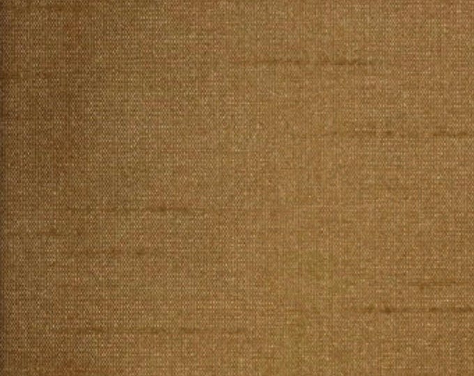 Wheat Shantung Dupioni Faux Silk two tone fabric BY THE YARD 54" wide