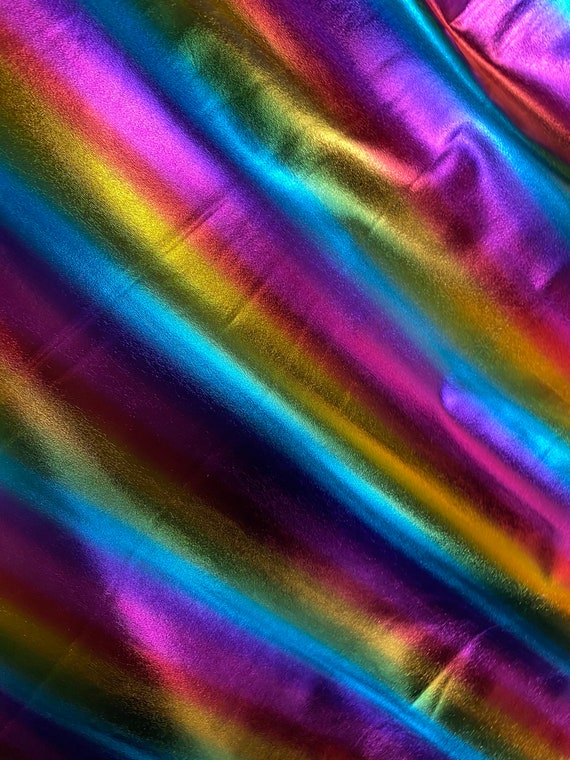 Buy Spandex Stripes Rainbow Swimsuit Fabric per Yard 60