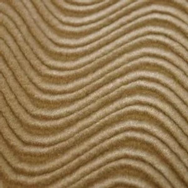 Taupe Swirl Flocking Velvet upholstery fabric per yard