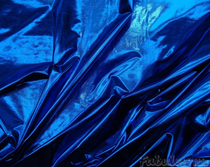 Royal Metallic 4 way strech spandex fabric sold by the yard 60" wide