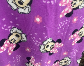 Purple Mini Fleece By The Yard 60" Licenced Product