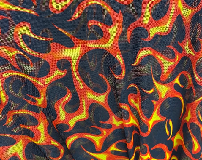 Orange flame sheer  Draping Craft Wedding Party Decor Fabric