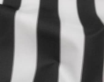 Black White Striped Waterproof Outdoor Canvas fabric 60" 600 Denier wide per yard