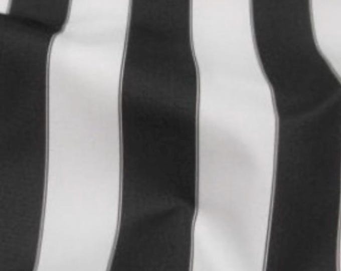 Black White Striped Waterproof Outdoor Canvas fabric 60" 600 Denier wide per yard
